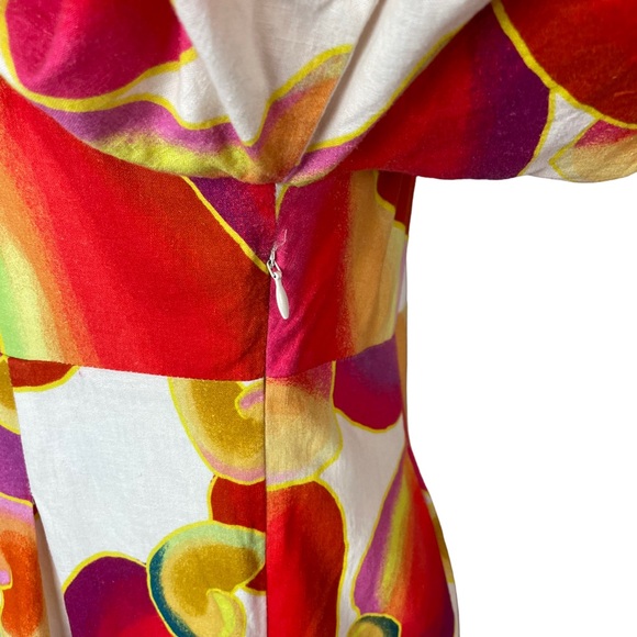 FARM Rio Colorful Abstract Midi Dress - Picture 7 of 16